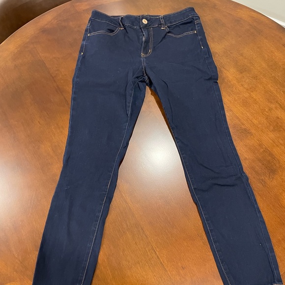 American Eagle Dark Wash High-Rise Jeggings Jeans Womens size 12 - Picture 2 of 9